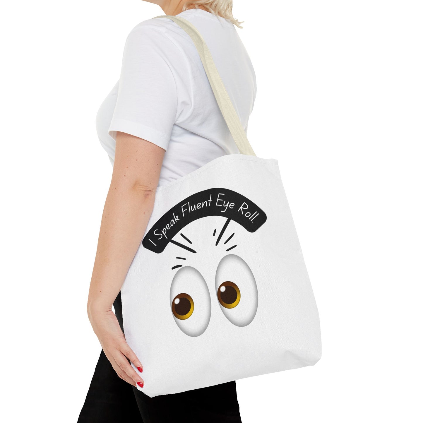 Funny Eye Roll Tote Bag