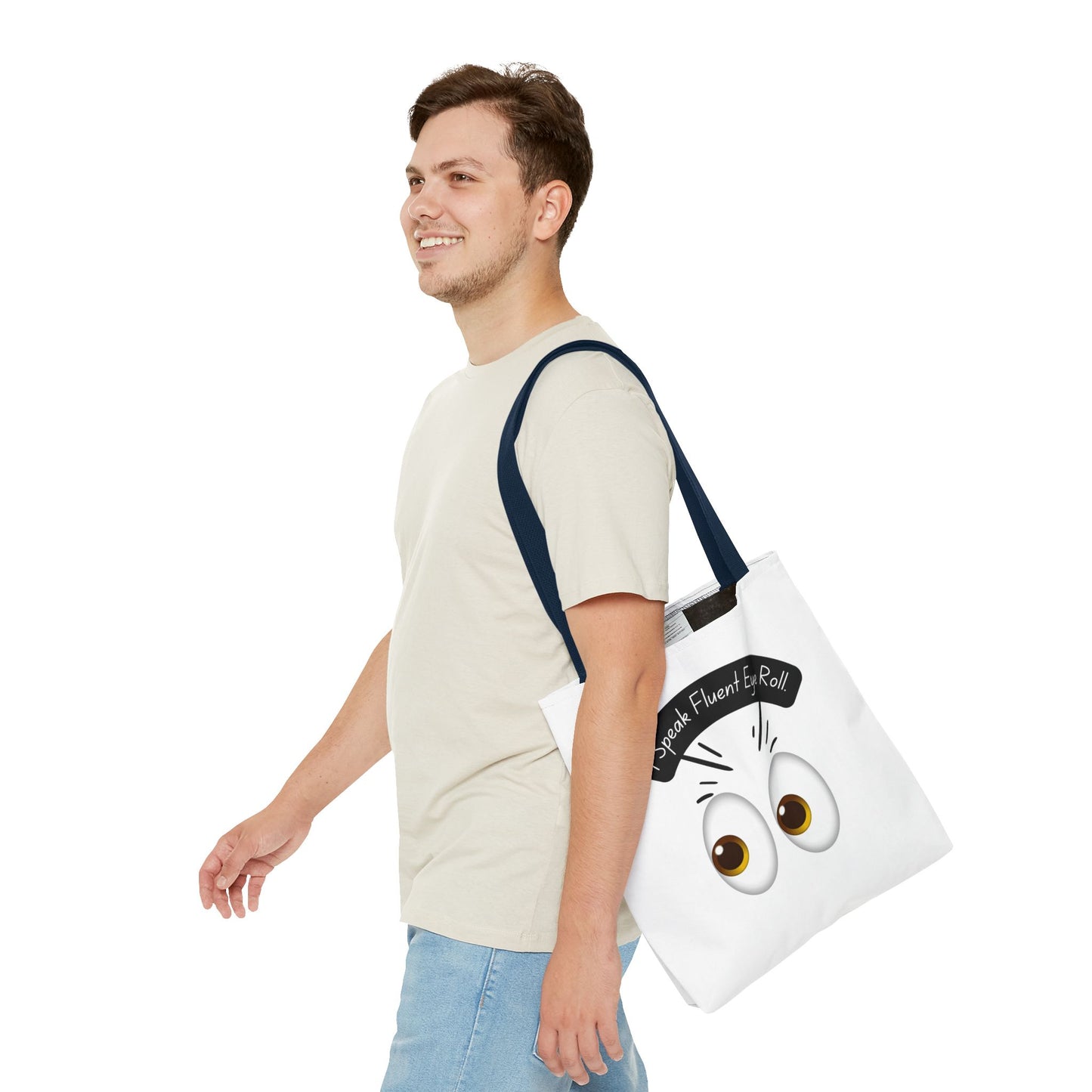 Funny Eye Roll Tote Bag