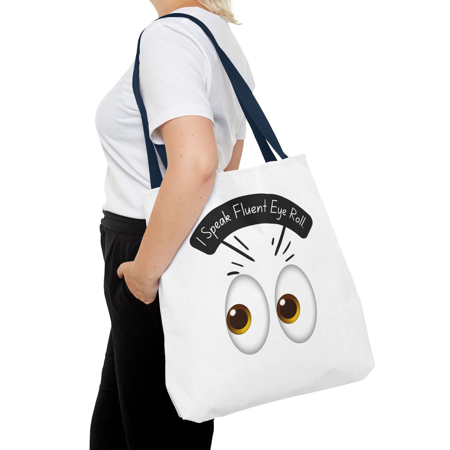 Funny Eye Roll Tote Bag