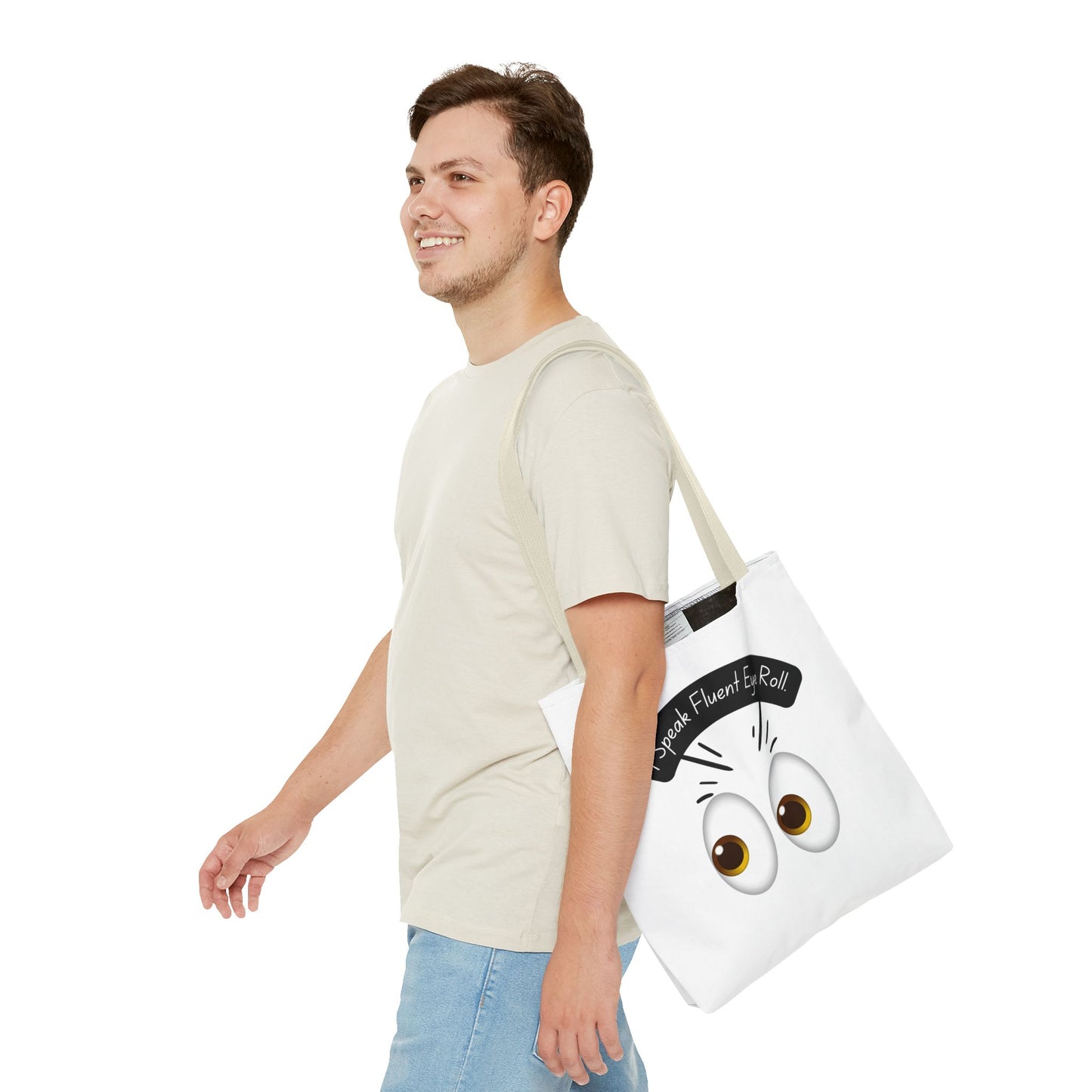 Funny Eye Roll Tote Bag