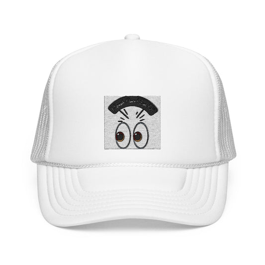 Funny Eye Roll Embroidered Foam Trucker Hat