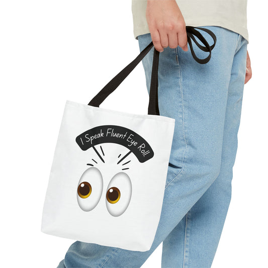 Funny Eye Roll Tote Bag