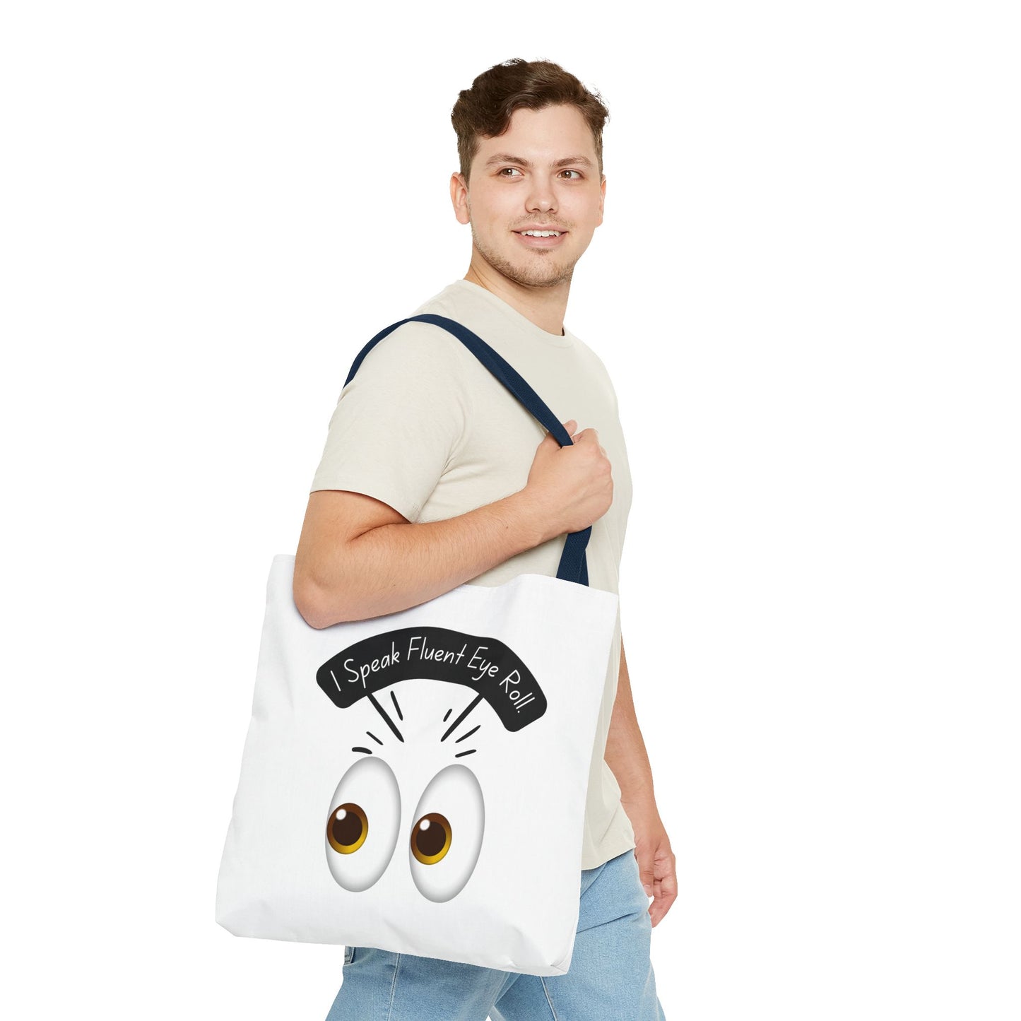 Funny Eye Roll Tote Bag