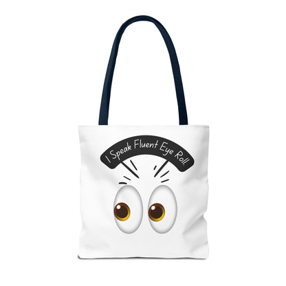 Funny Eye Roll Tote Bag