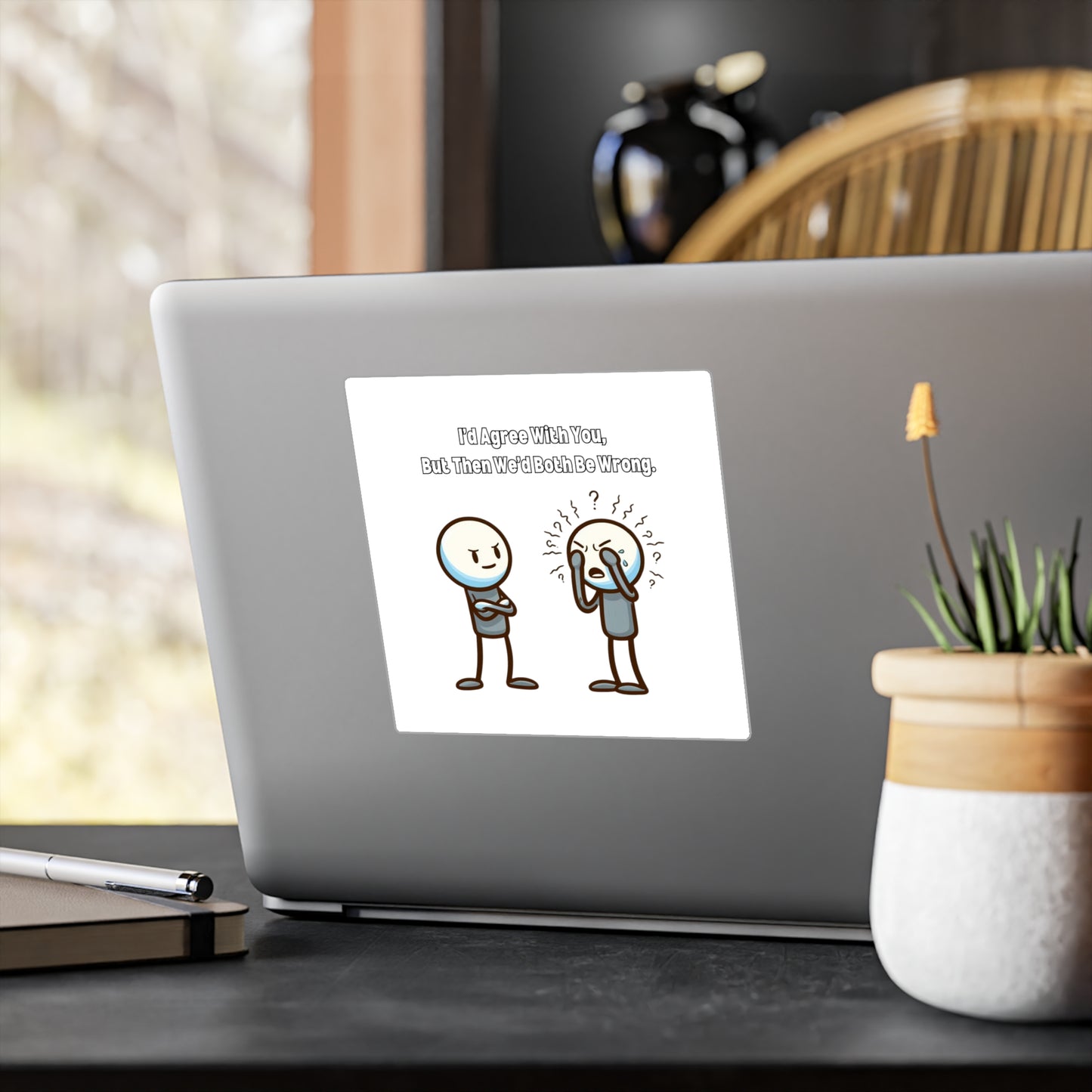 Witty Kiss-Cut Vinyl Decals Stickers