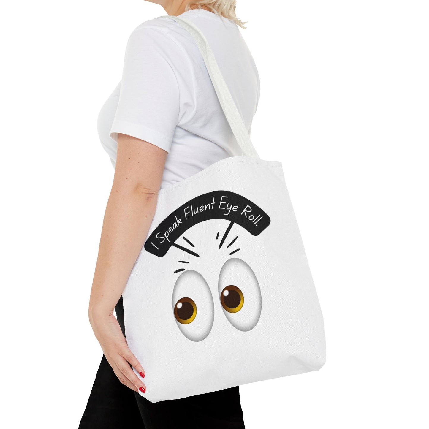 Funny Eye Roll Tote Bag