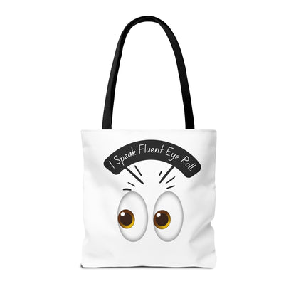 Funny Eye Roll Tote Bag