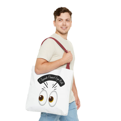 Funny Eye Roll Tote Bag