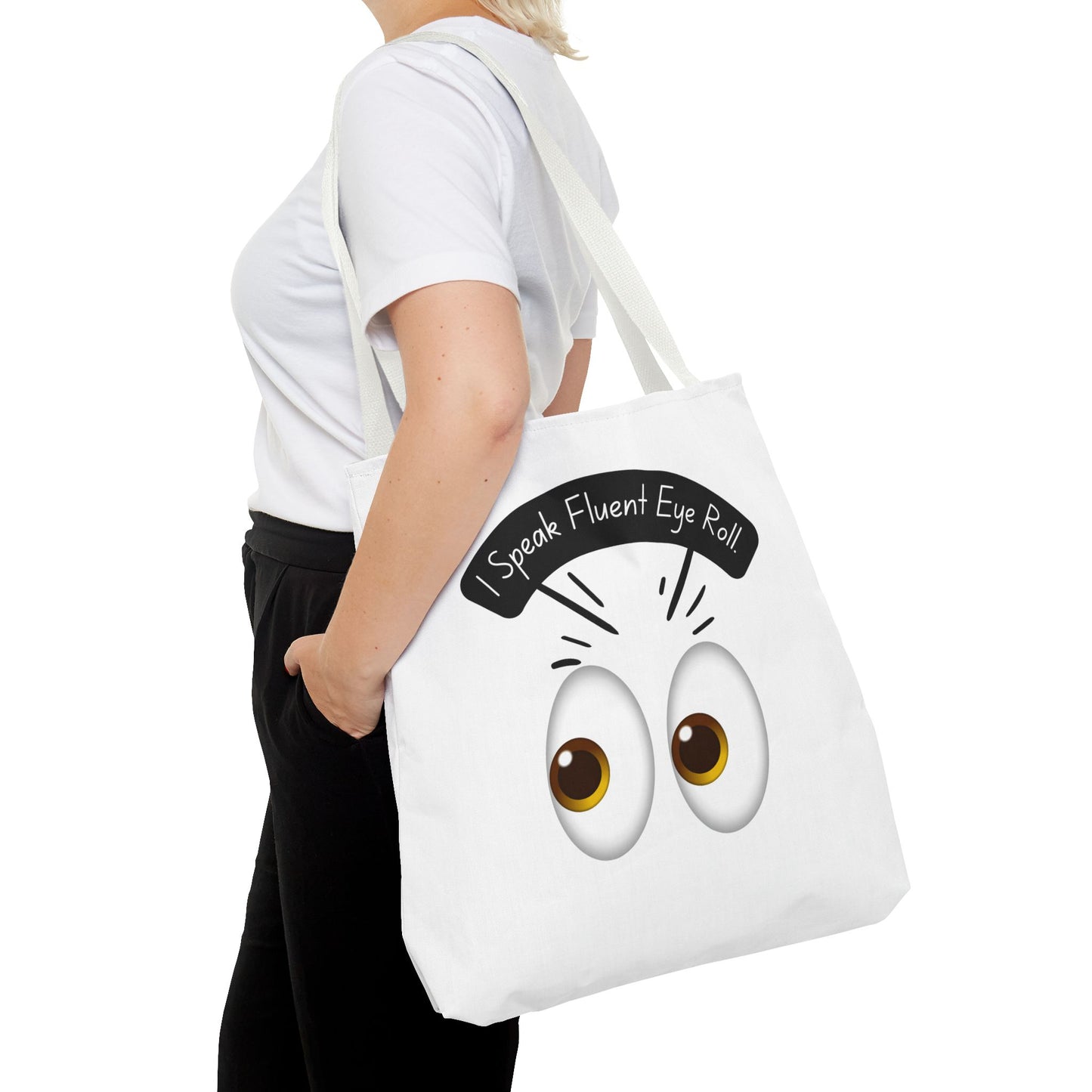 Funny Eye Roll Tote Bag