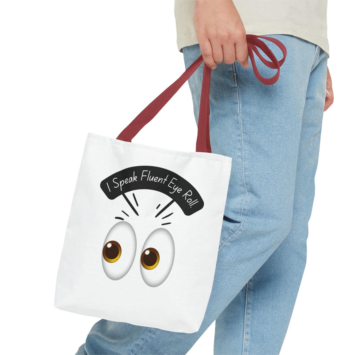 Funny Eye Roll Tote Bag