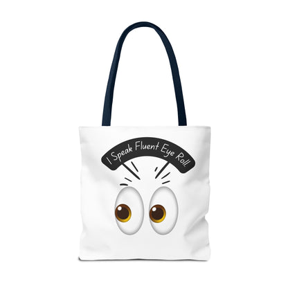 Funny Eye Roll Tote Bag