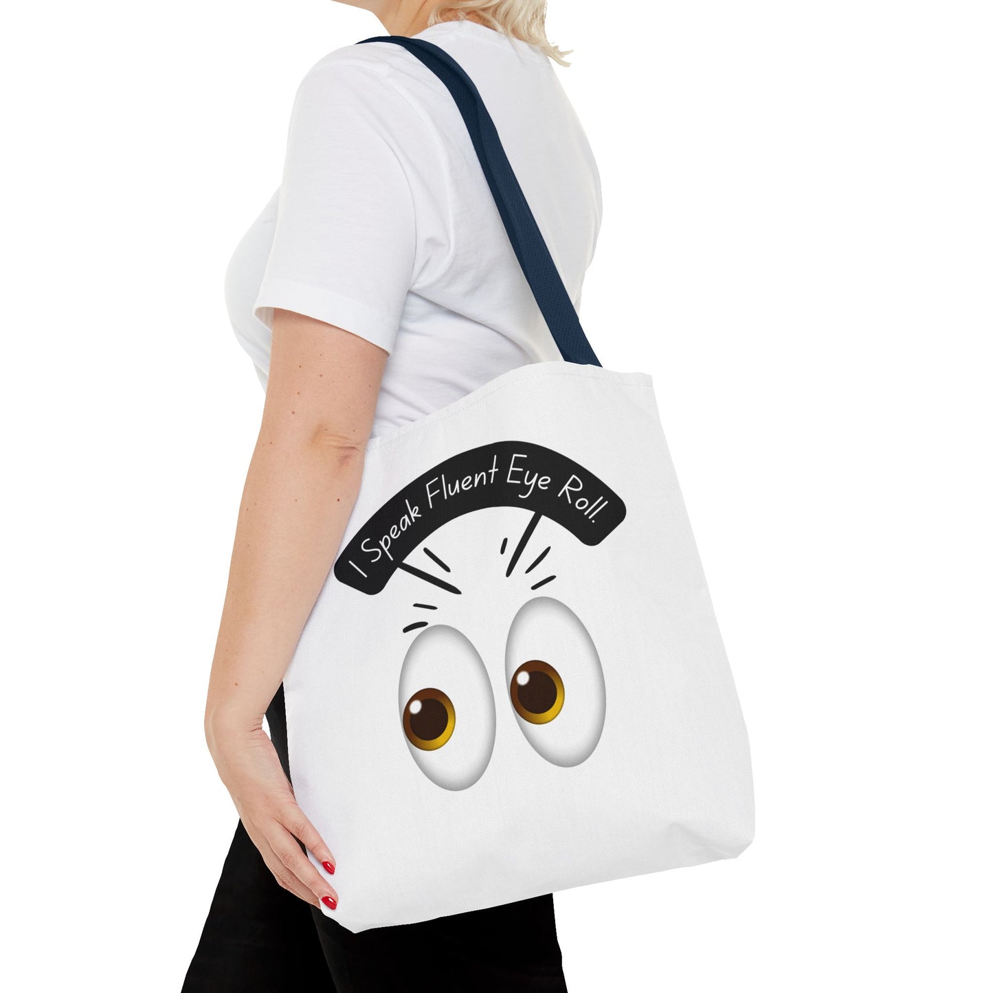 Funny Eye Roll Tote Bag