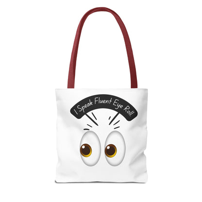 Funny Eye Roll Tote Bag