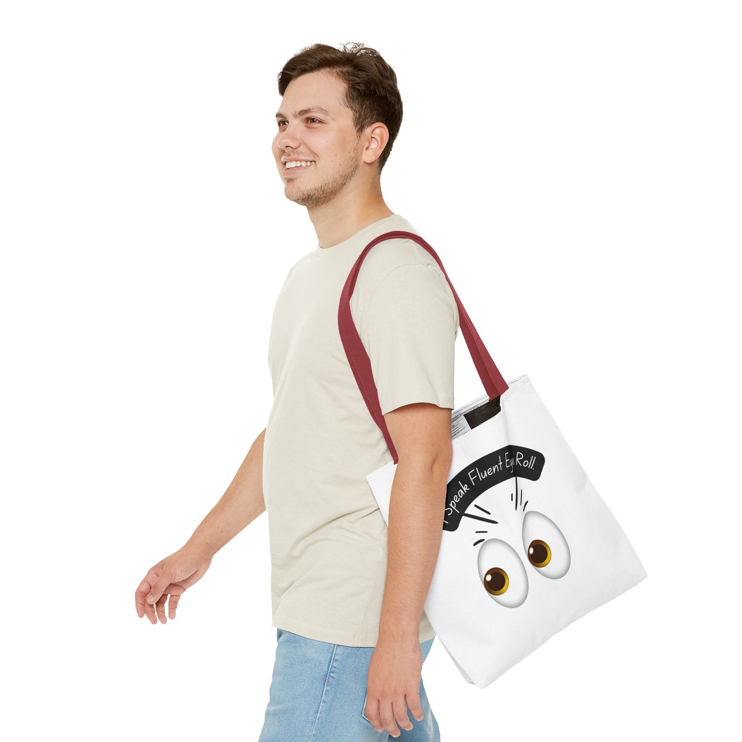 Funny Eye Roll Tote Bag
