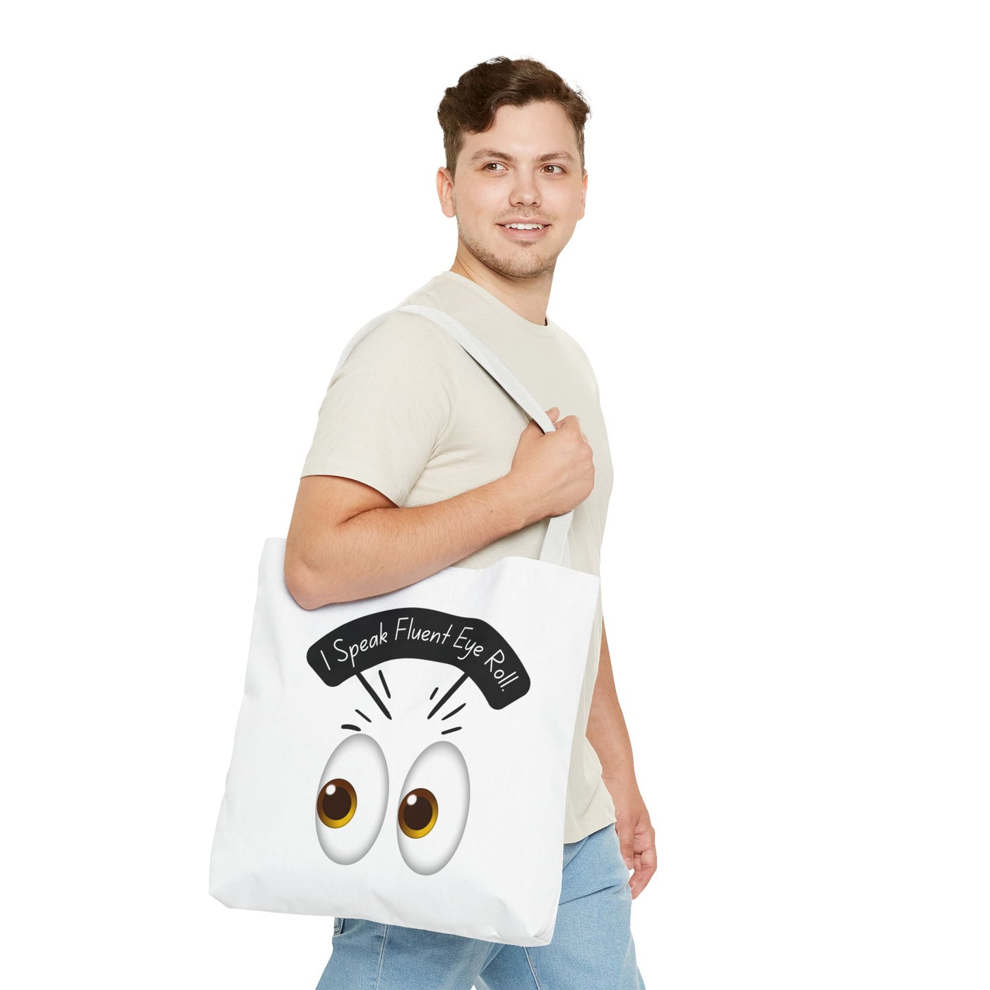 Funny Eye Roll Tote Bag