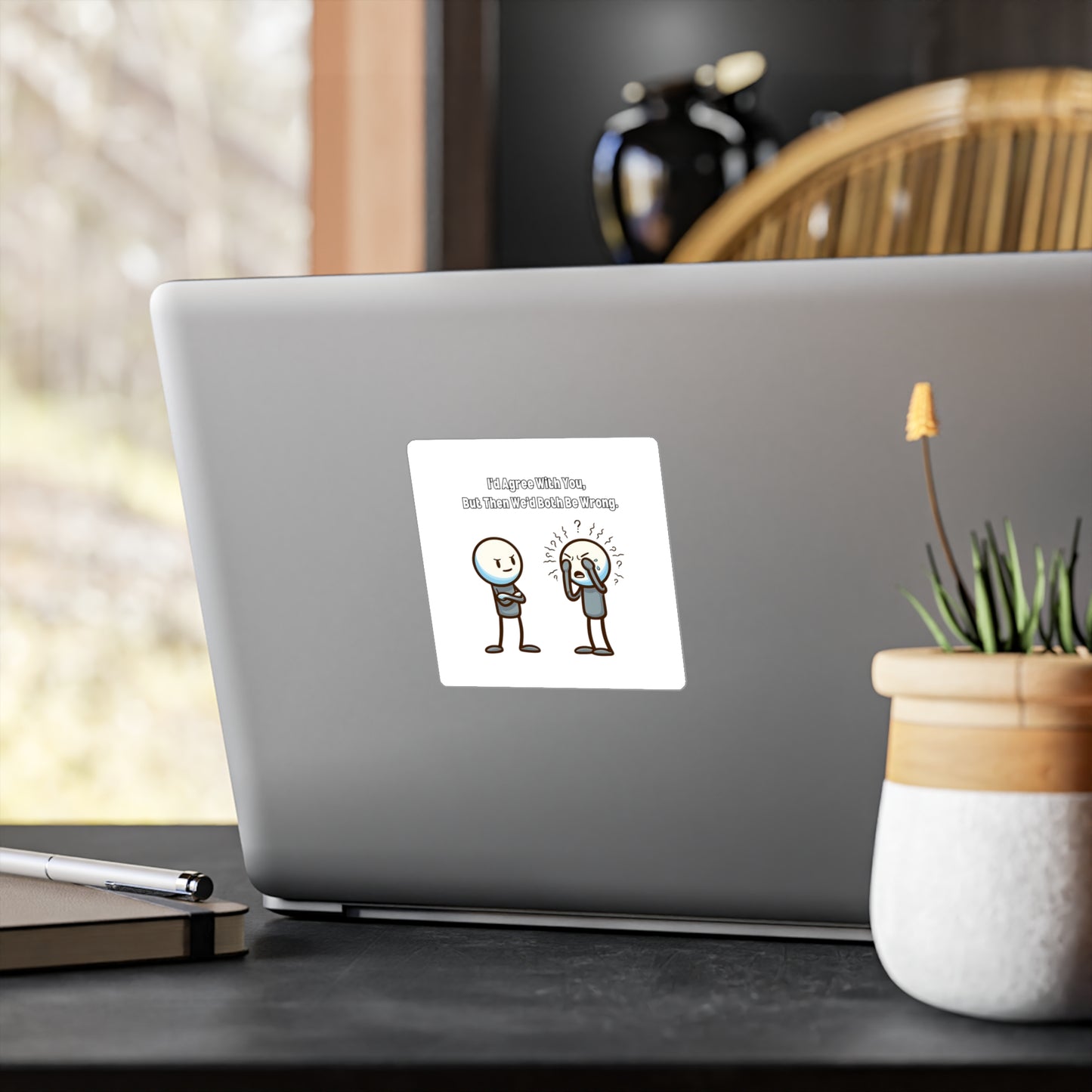 Witty Kiss-Cut Vinyl Decals Stickers
