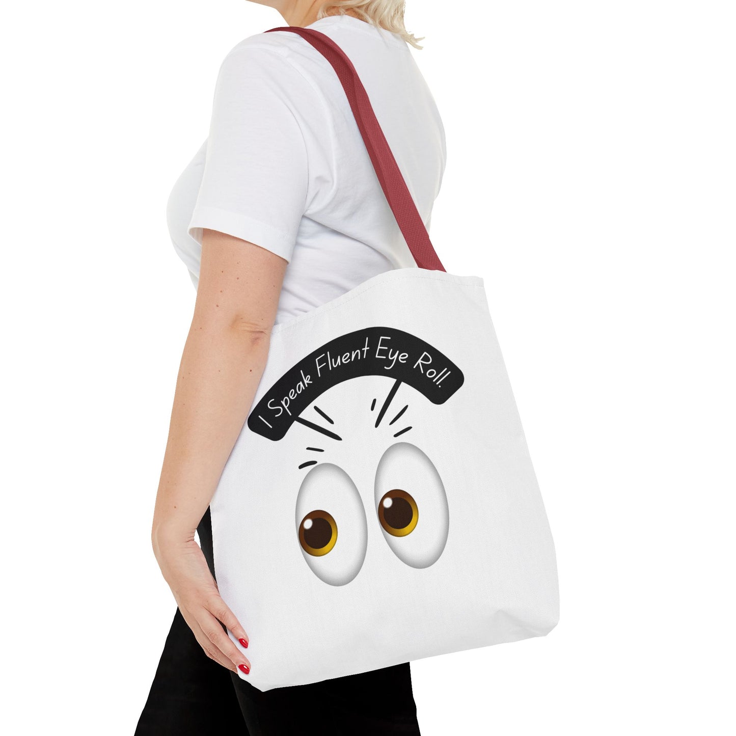 Funny Eye Roll Tote Bag