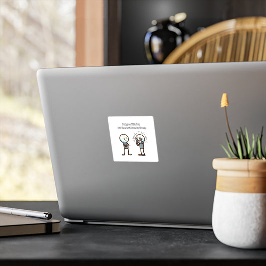 Witty Kiss-Cut Vinyl Decals Stickers