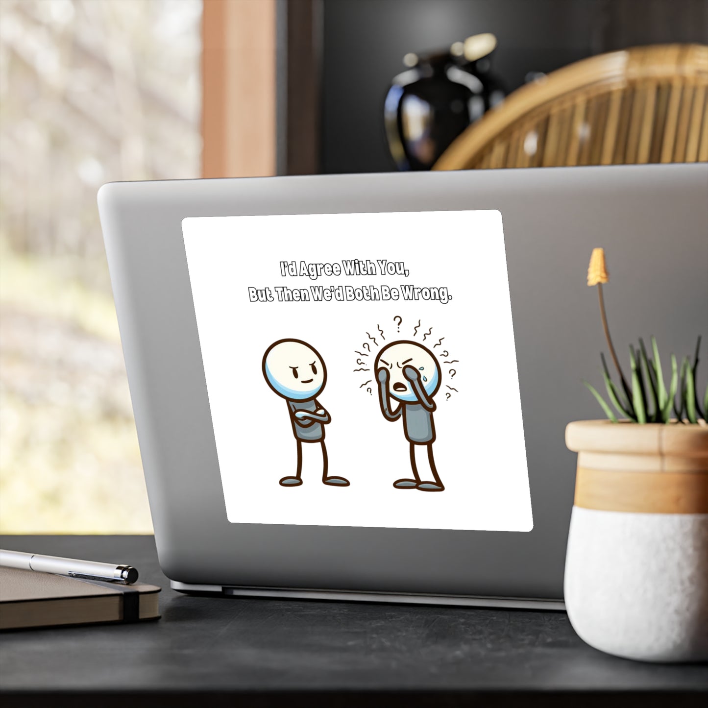 Witty Kiss-Cut Vinyl Decals Stickers