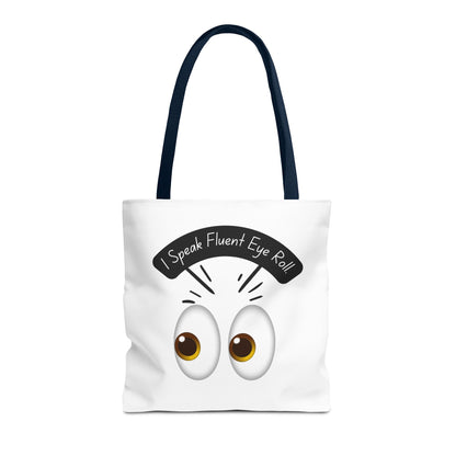 Funny Eye Roll Tote Bag