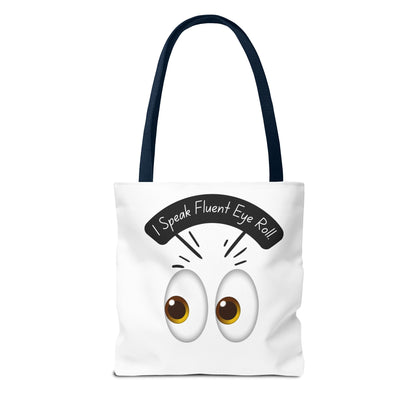 Funny Eye Roll Tote Bag